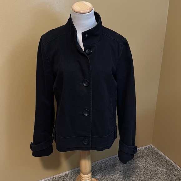 🐾 Old Navy Satin Lined Denim Jacket Coat - Picture 1 of 5